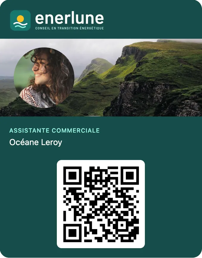 Carte de visite dans le Wallet : logo, photo, fonction, nom et QR code